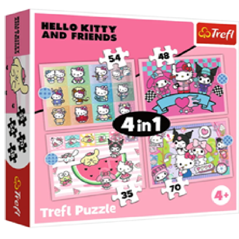 47029 Trefl Пазли "4in1 (35, 48, 54, 70)" Hello Kitty Солодк