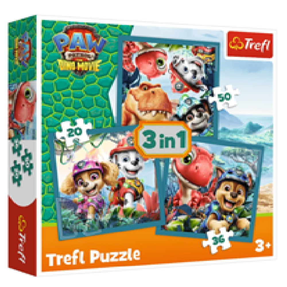 49030 Trefl Пазли "3in1" PAW PATROL Щенячий патруль та острі