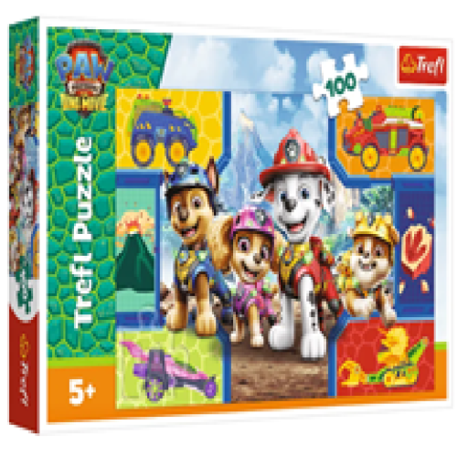 65487 Trefl Пазли "100" PAW PATROL Щенята та динозаври THE D