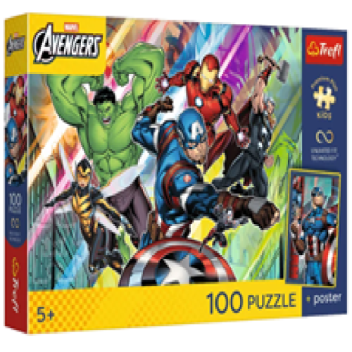 65524 Trefl Пазли "100 UFT Premium Plus Kids" Disney Marvel