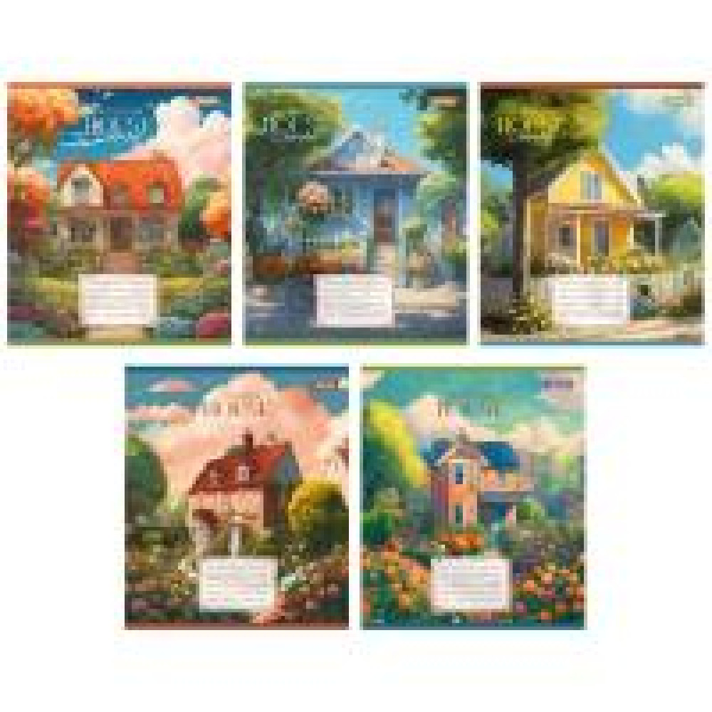 Зошит шкільний А5/36 лін 1В House colorful 767074 - 0