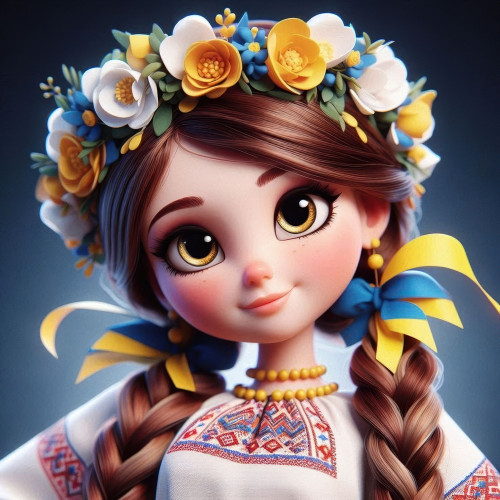 Алмазна мозаїка "Україночка", 20*20см, на рамці, в кор