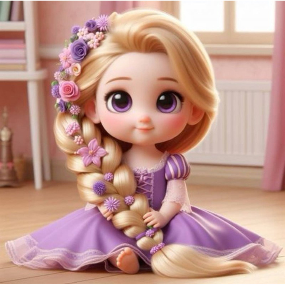 Алмазна мозаїка "Варюша", 20х20см, на рамці, ТМ Dreamtoys