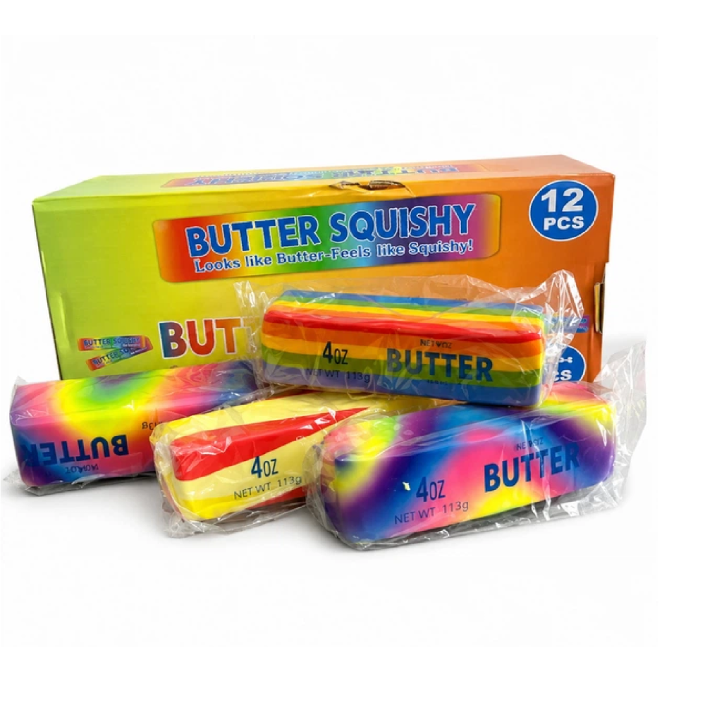 Антистрес Сквіш Butter BUT BUT Масло Кольорове   13,5*4см BT