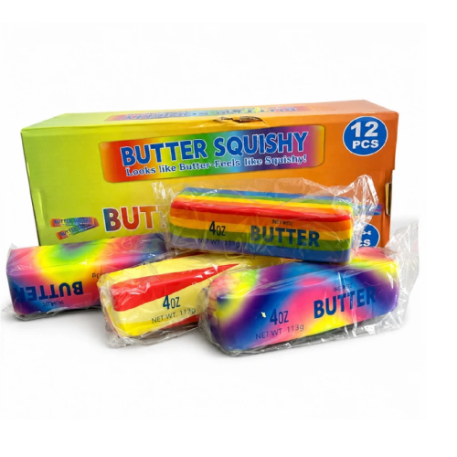 Антистрес Сквіш Butter BUT BUT Масло Кольорове   13,5*4см BT - 88