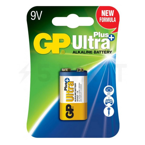 Батарейка GP ULTRA + ALKALINE 9V 1604AUP-U1, 6LF22