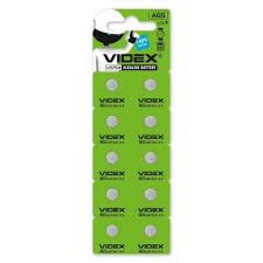 Батарейка Videx (LR754)BLISTER CARD 10 pcs ціна за штуку