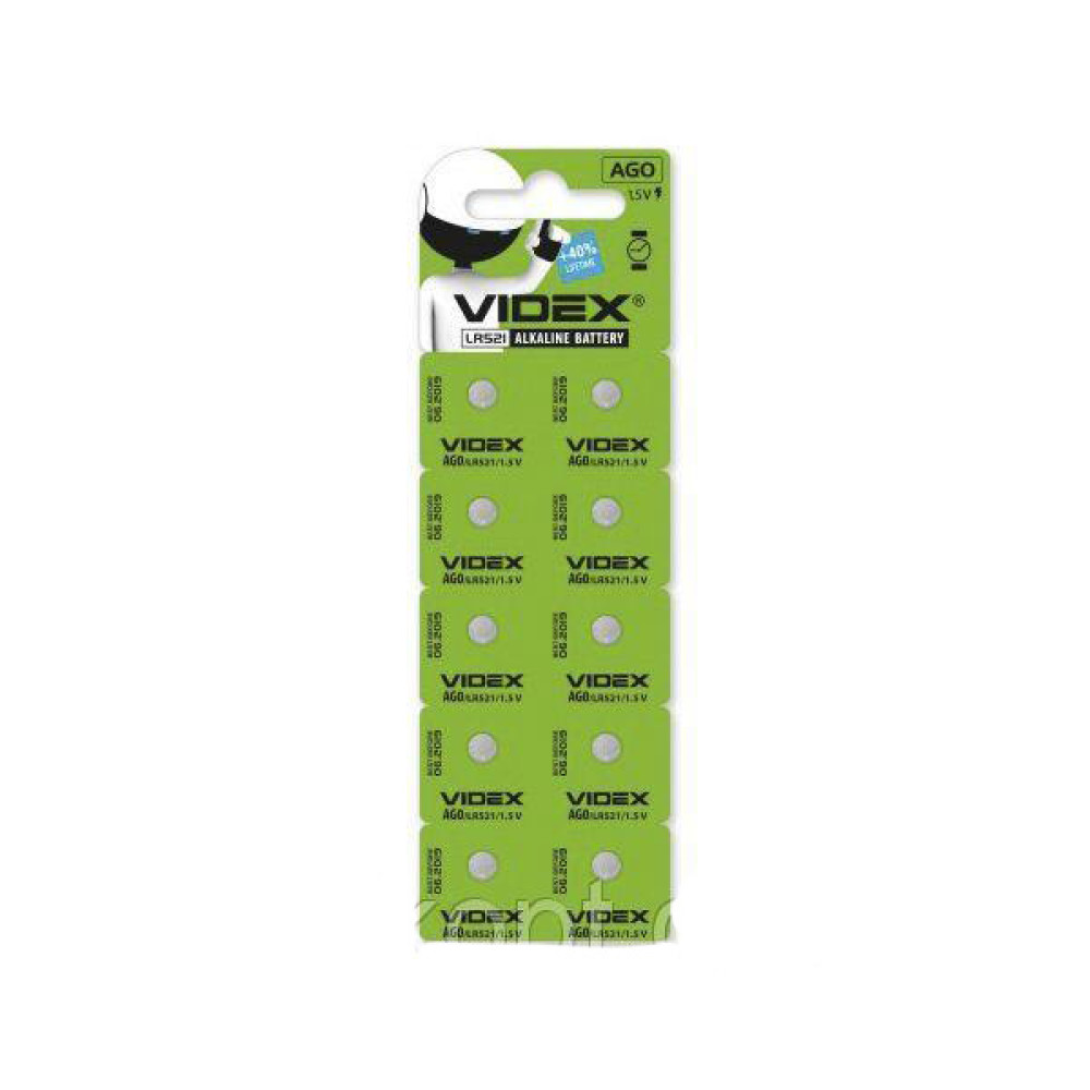 Батарейка Videx AG11 (LR721) blister 10 шт ((ціна за штуку)