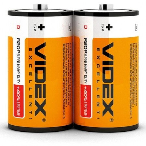 Батарейка Videx R14 SHRINK