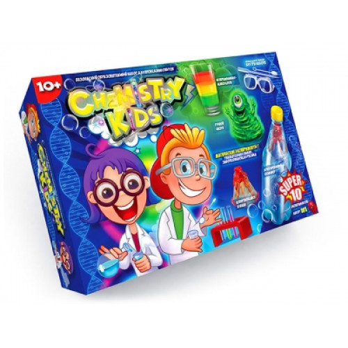 Безпечний освітній набір для проведення дослідів "CHEMISTRY KIDS"