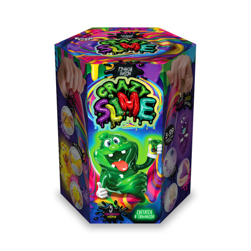 Безпечний освітній набір для проведення дослідів "Crazy Slime"