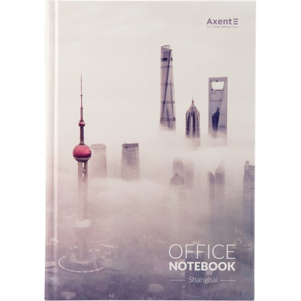 Блокнот AXENT Shanghai А4 192 аркуші клітинка тверда обкладинка (8423-24-A)