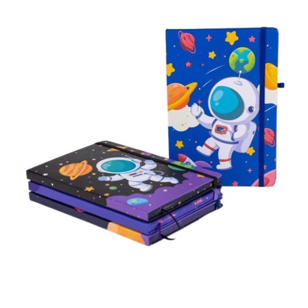 Блокнот MALEVARO Astronaut2 А5 80 аркушів на гумці тверда об
