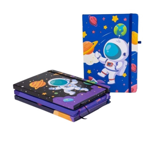 Блокнот MALEVARO Astronaut2 А5 80 аркушів на гумці тверда об