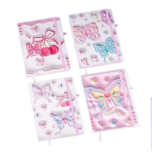 Блокнот MALEVARO Butterfly2 А5 80 аркушів на гумці тверда обкладинка (762435ML)