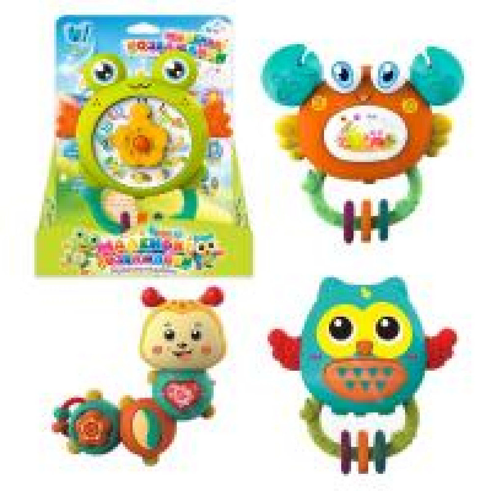 Брязкальце 84046 (120/2) "WToys", ОЗВУЧЕННЯ УКРАЇНСЬКОЮ МОВОЮ, 5 пісень, 5 мелодій, підсвічування, прорізувач, в коробці, - 0