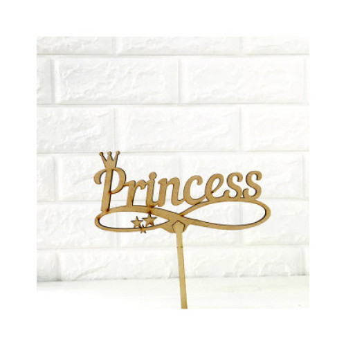 Декорація на стіл Топер "Princess" з глітером