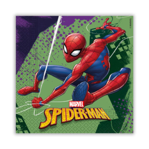 Двошарові паперові серветки 33×33 20 шт SPIDER-MAN TEAM UP MARVEL