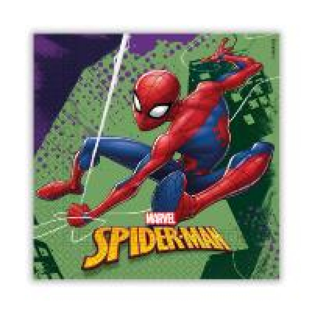 Двошарові паперові серветки 33×33 20 шт SPIDER-MAN TEAM UP MARVEL - 0
