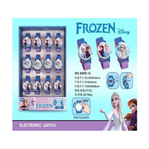 Дитячі електронні годинники «Frozen», мікс кольори , блок 12