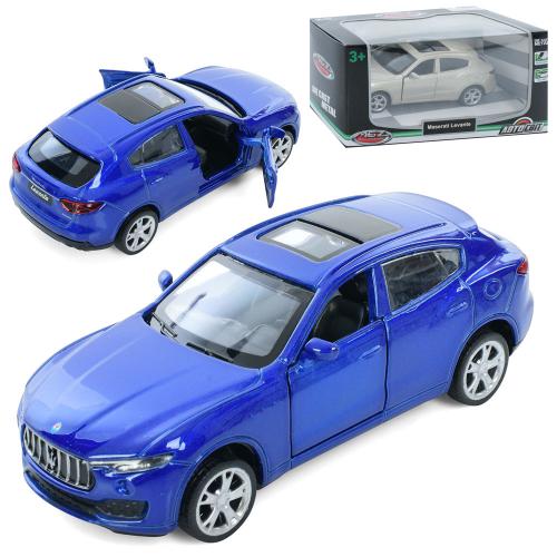 Джип AS-3036 (36шт) АвтоСвіт, 1:43, Maserati Levante, метал, інерц, 11см, відчиняються двері, гумові колеса, 2 кольори, в кор-ці, 14,5-7-6,5см