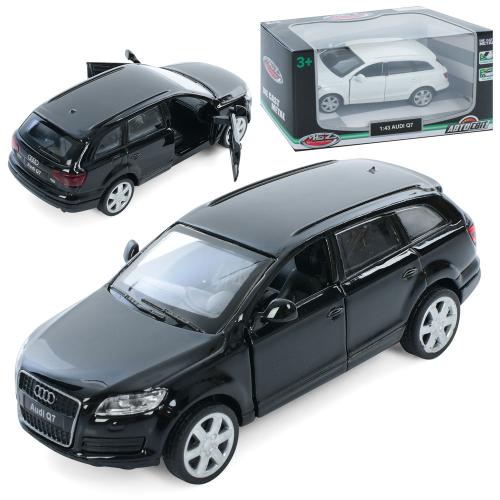 Джип AS-3049 (36шт) АвтоСвіт, 1:43, Audi Q7, метал, інерц, 11см, відчиняються двері, гумові колеса, 2 кольори, в кор-ці, 14,5-7-6,5см