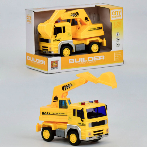Екскаватор WY 511 С, музичний,світиться, в коробці