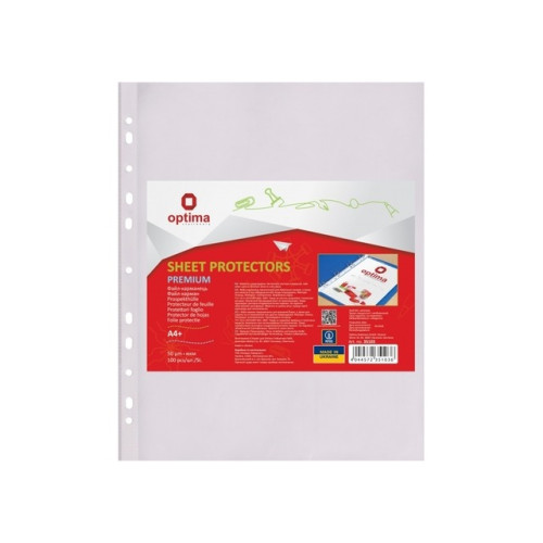Файл Optima Premium А4+ 50 мкм фактура глянець (O35103)
