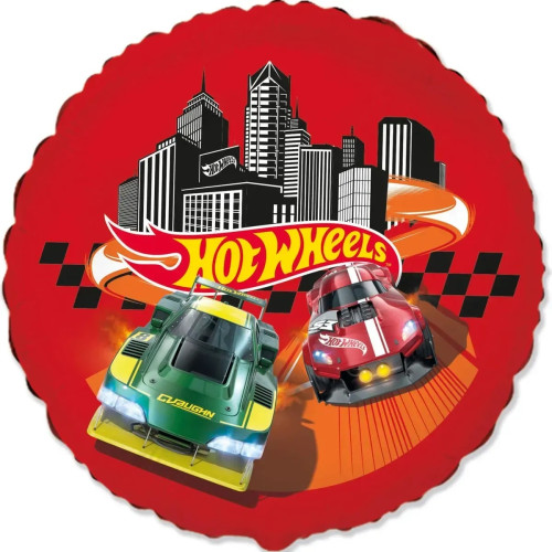 Фольгована кулька Flexmetal Коло Гоночні машини - Hot Wheels