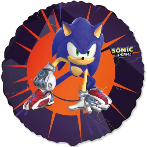 Фольгована кулька Flexmetal Коло Сонік - Sonic 18"