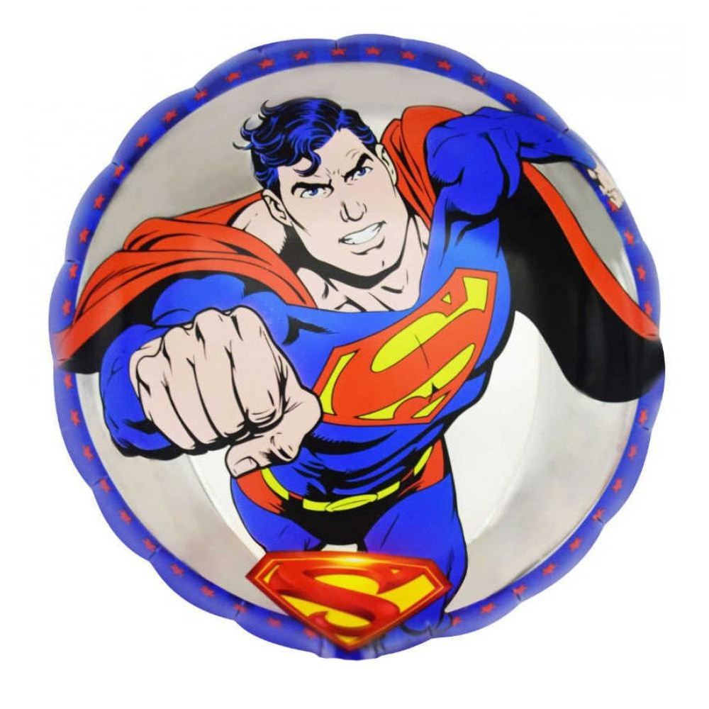 Фольгована кулька Коло «Superman» 18'