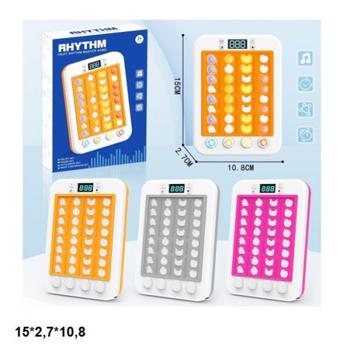 Гра 336A Rhythm фрукти батар. муз. світ. 3кол. кор. 15*2,7*10,8 /