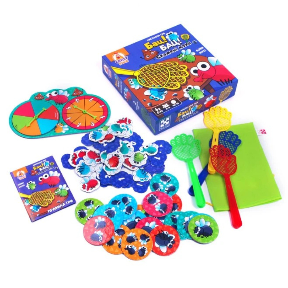 Гра настільна Vladi Toys Бац! Бац! Скажені мухи - 0
