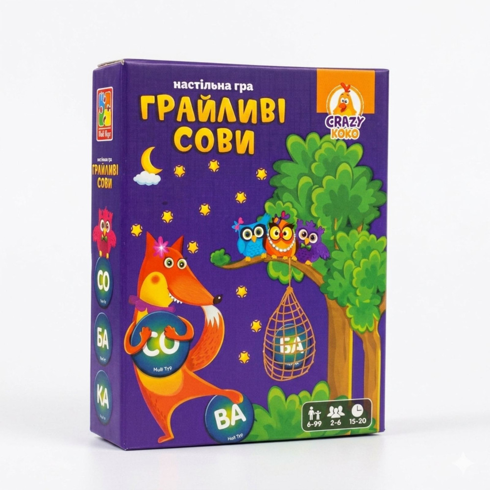 Гра настільна Vladi Toys "Грайливі сови, Бачу слово!"