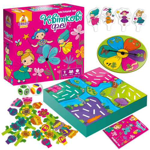 Гра настільна Vladi Toys розважальна. Квіткові феї