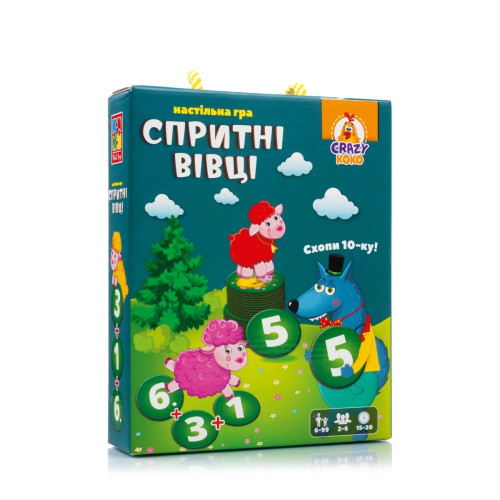 Гра настільна Vladi Toys розважальна. Спритні вівці
