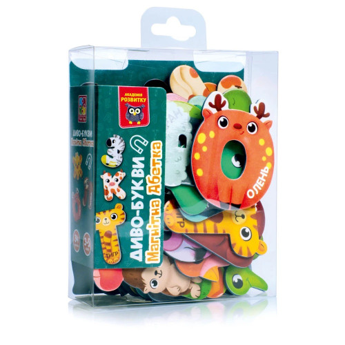 Гра розвиваюча Vladi Toys магнітна. Диво-букви. Абетка.