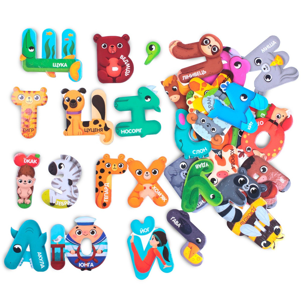 Гра розвиваюча Vladi Toys магнітна. Диво-букви. Абетка. - 0