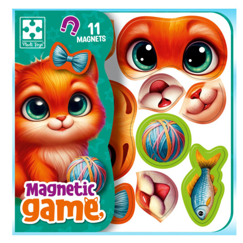 Гра розвиваюча Vladi Toys магнітна "Емоції Кошеняти"