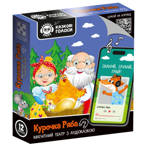 Гра розвиваюча Vladi Toys магнітний театр "Курочка Ряба"
