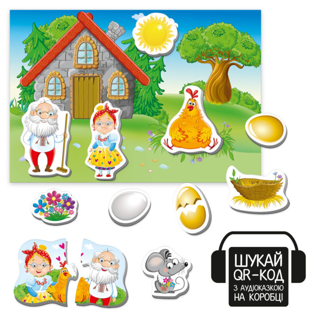 Гра розвиваюча Vladi Toys магнітний театр "Курочка Ряба" - 0