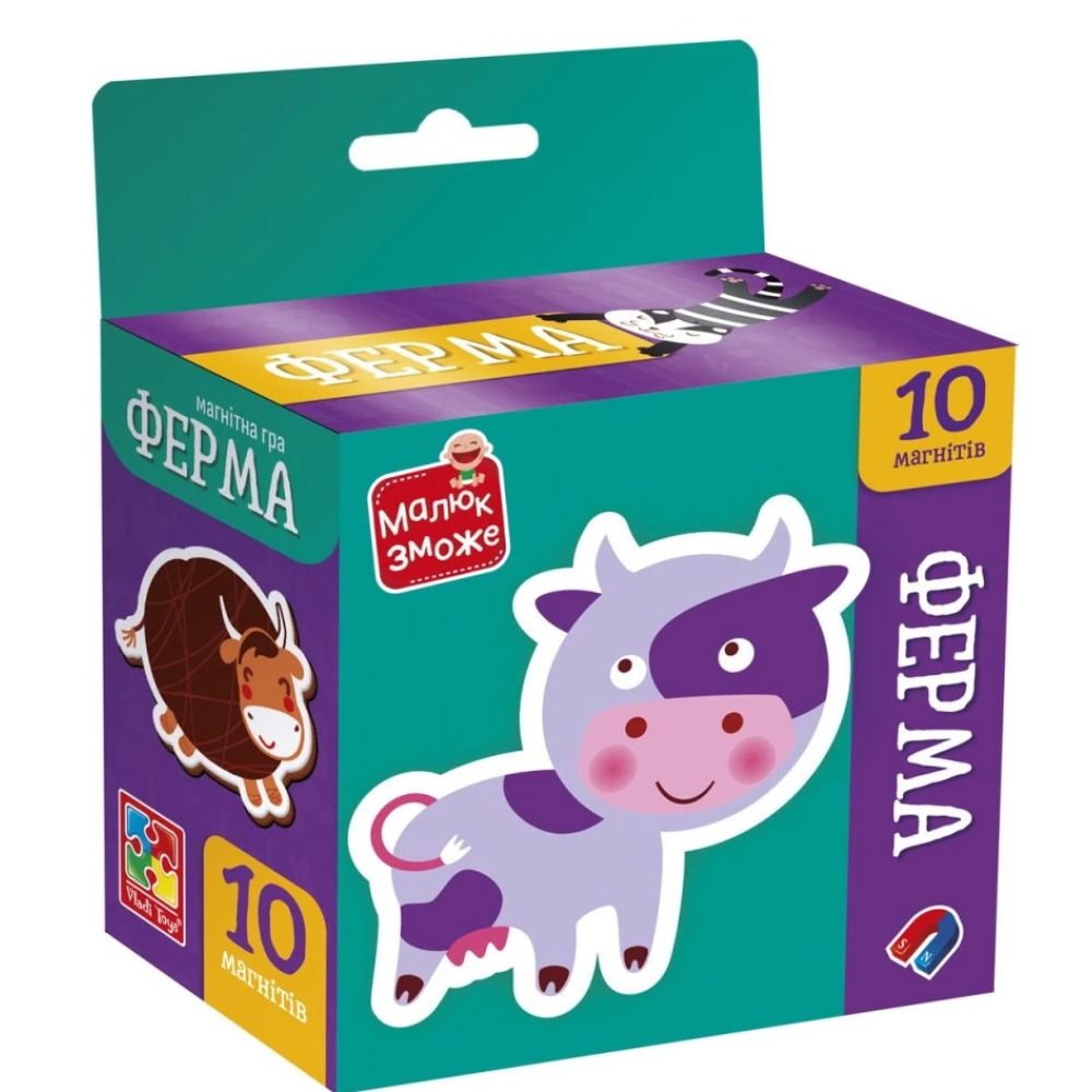 Гра розвиваюча Vladi Toys набір магнітів. "Ферма"