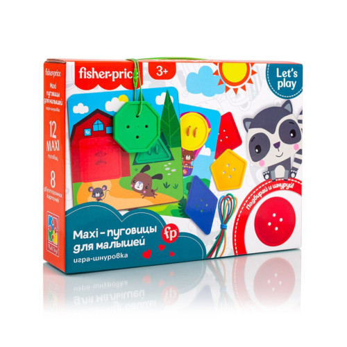 Гра-шнурівка "Fisher Price. Maxi-ґудзики"