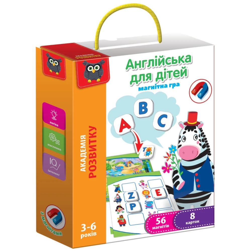 Гра Vladi Toys магнітна. Англійська для дітей