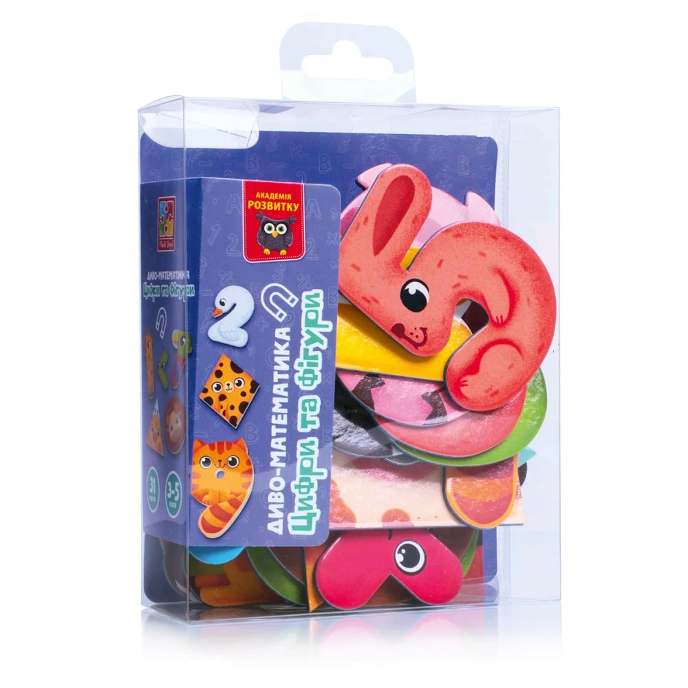 Гра Vladi Toys магнітна. Диво-математика. Цифри та фігури