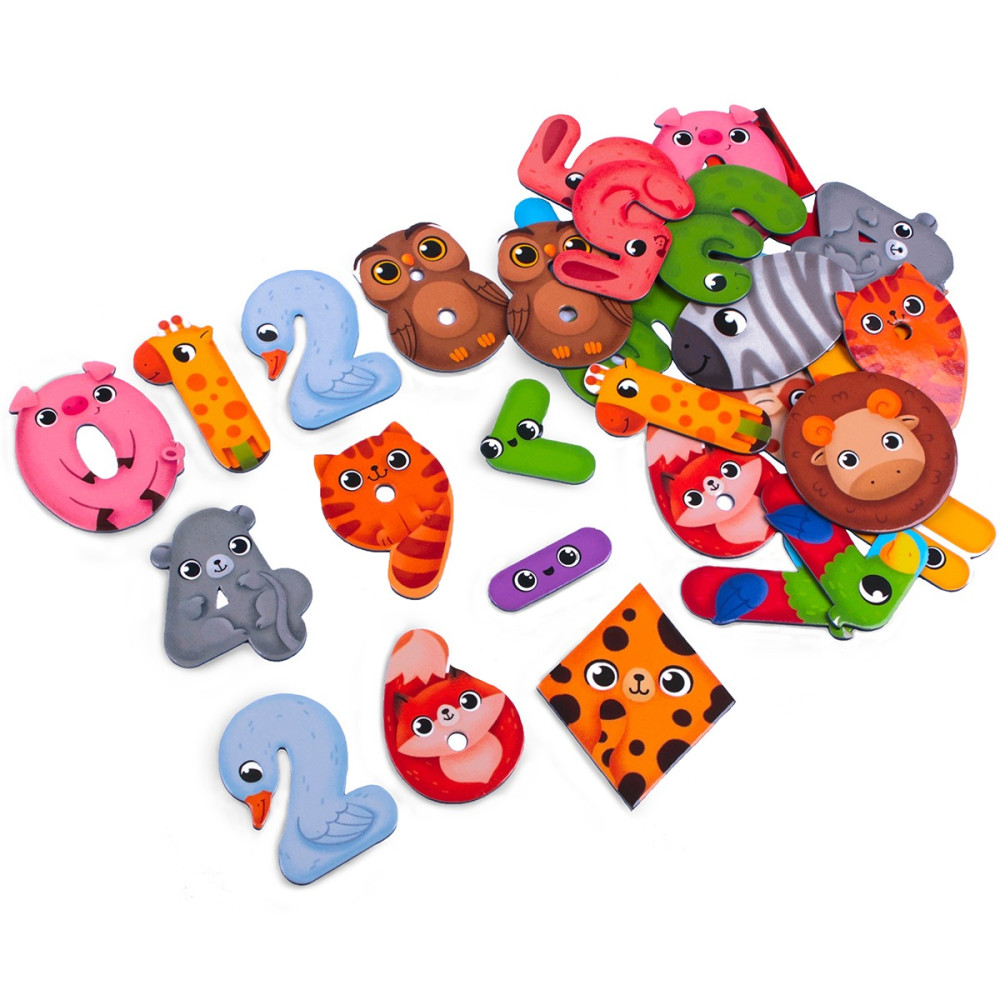 Гра Vladi Toys магнітна. Диво-математика. Цифри та фігури - 0