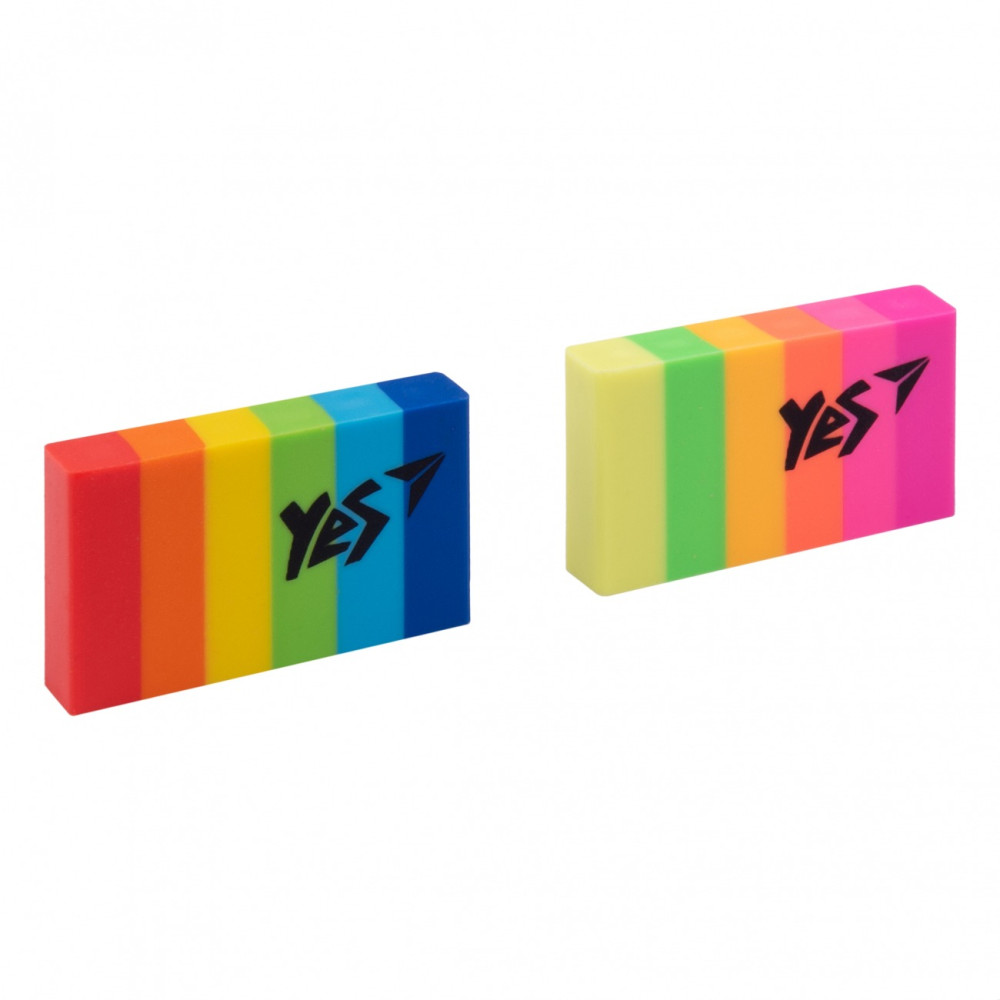 Гумка у формі прямокутника YES "Pantone", 2 кол./уп