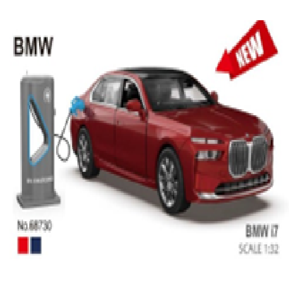 Іграшка машина мет. АВТОПРОМ арт. 68730 (32шт/2)  1:32 BMW I7,батар.,світло,звук,відкр.двері,капот,багаж., у кор.20*9*9см - 1