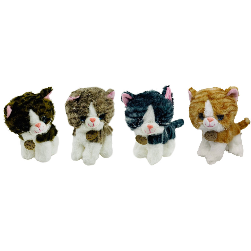 Іграшка м'яка звукова "Котик" 25 см 4 в(10x6)
