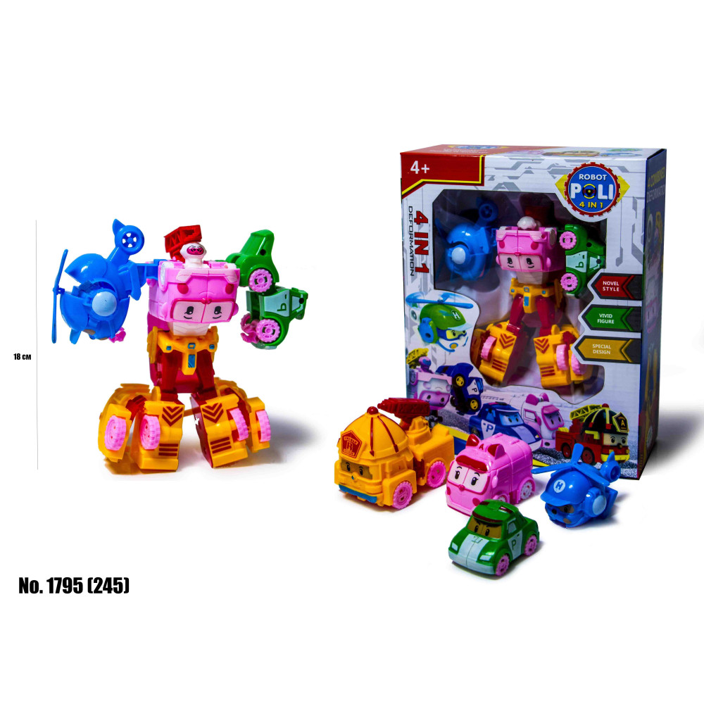 Ігровий набір 4 в 1 Robocar Poli 1795 (245)